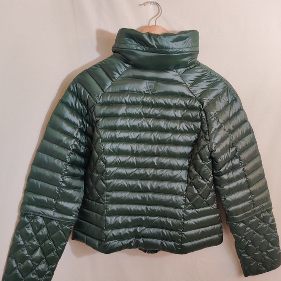 RAINFOREST Women's Emerald Green Down Full Zip Up Insulated Hood Puffer Jacket S - Picture 6 of 12